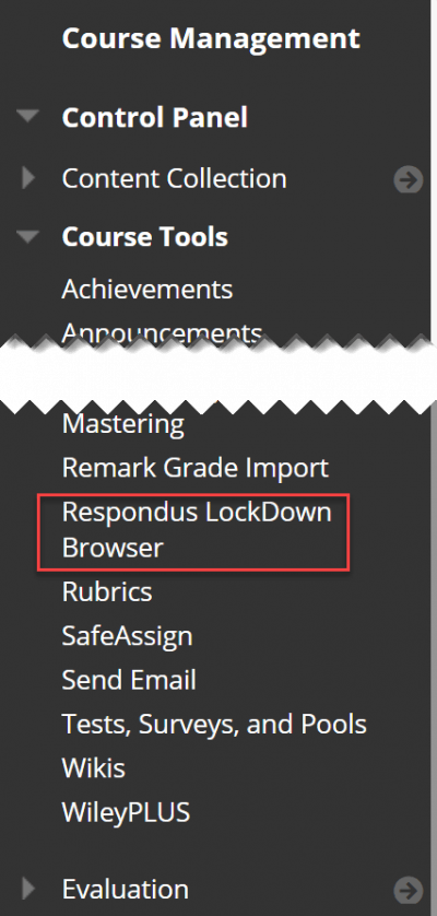 Respondus Lockdown Browser