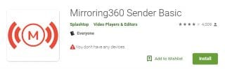 mirroring360 sender app for android