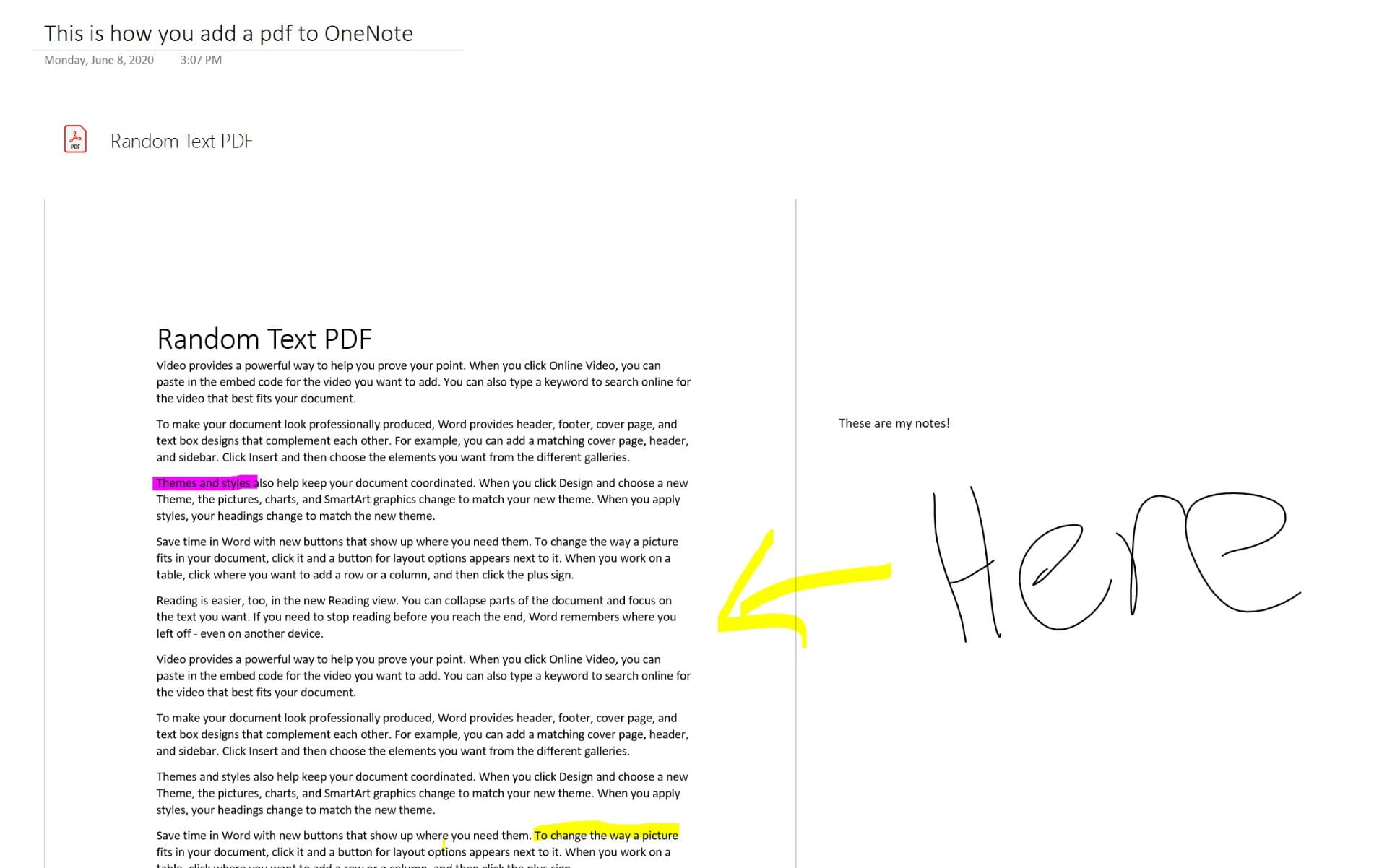 Taking Notes on a PDF in OneNote  Teaching Innovation and