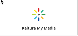 Select Kaltura My Media