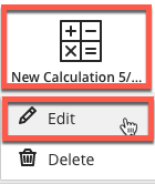 Click on the Calculated Column Icon and Click Edit